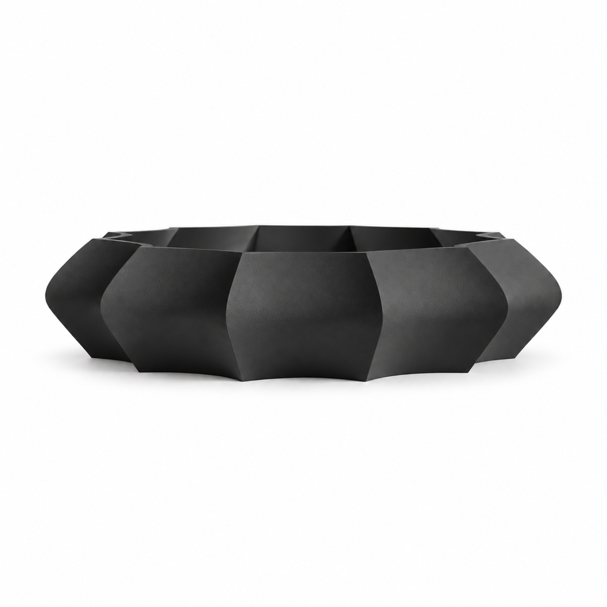 Manarola fruit bowl – Black front empty