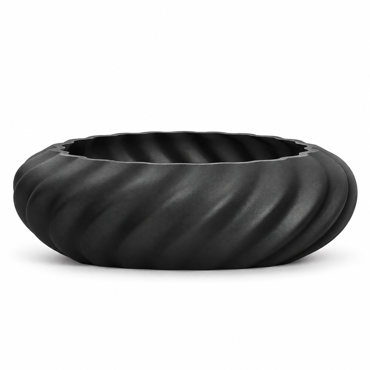 Molisara Fruit Bowl – black front empty molisara fruit bowl