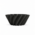 Montecosaro Fruit Bowl – Black front empty