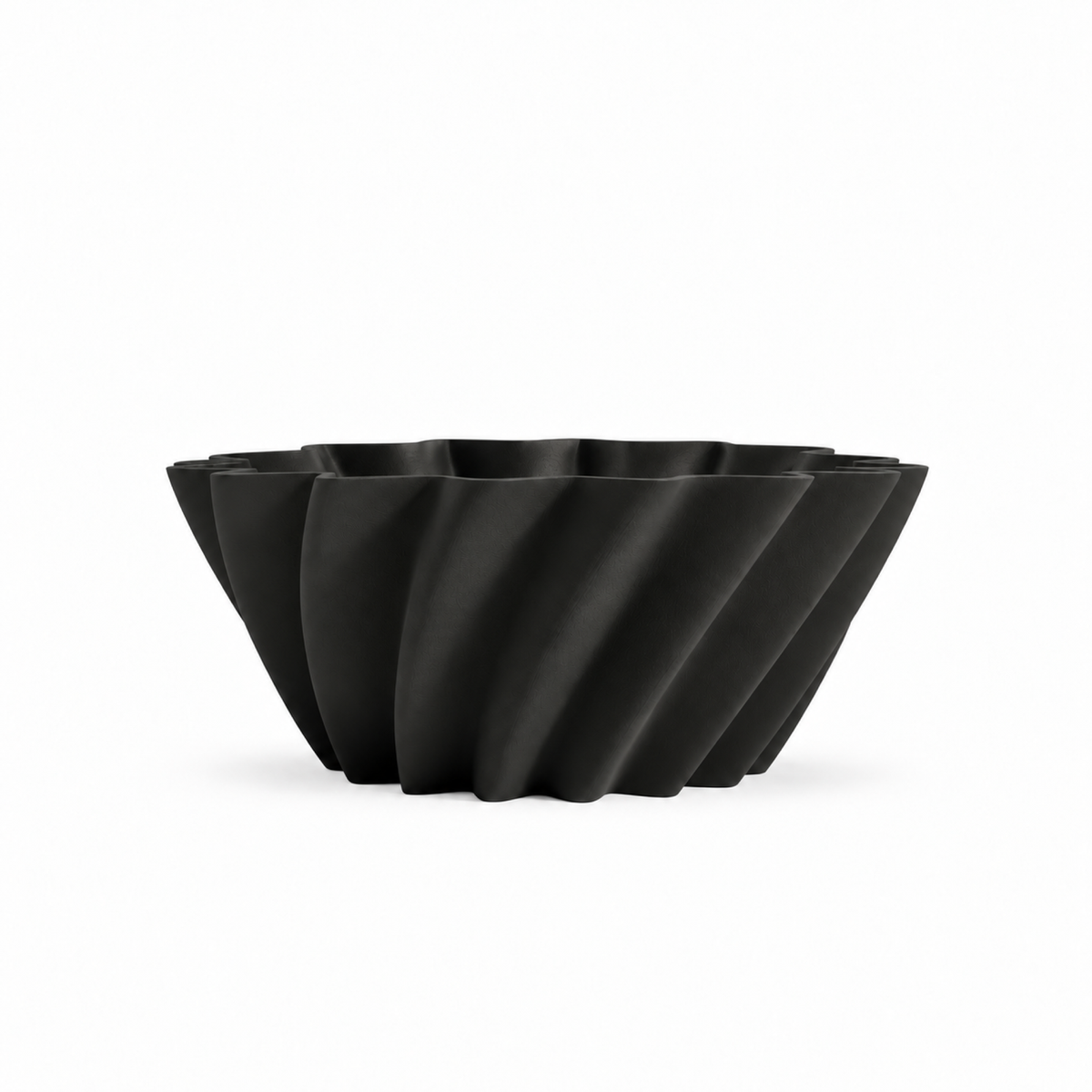 Montecosaro Fruit Bowl – Black front empty