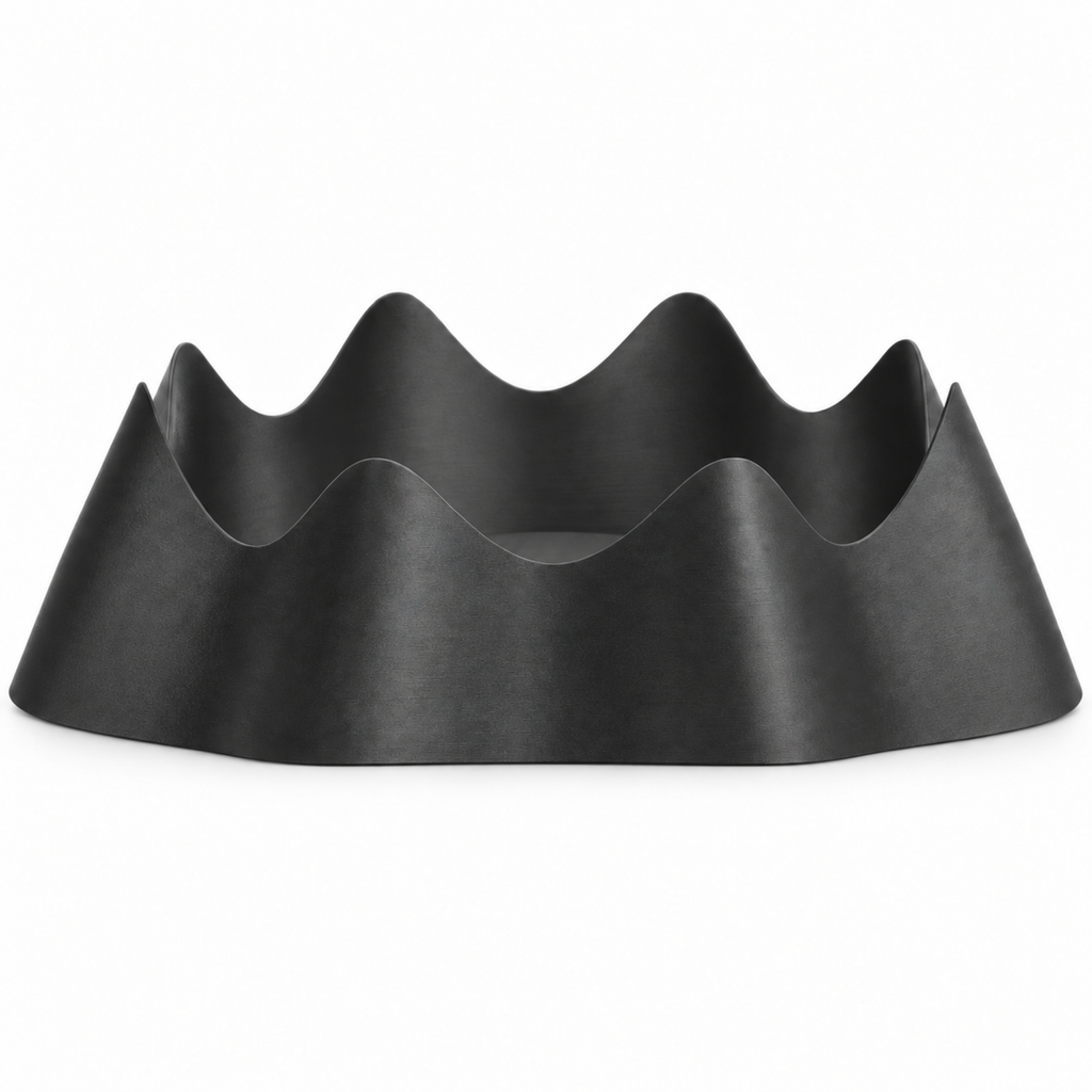 Montelara Fruit Bowl – black front empty montelara fruit bowl