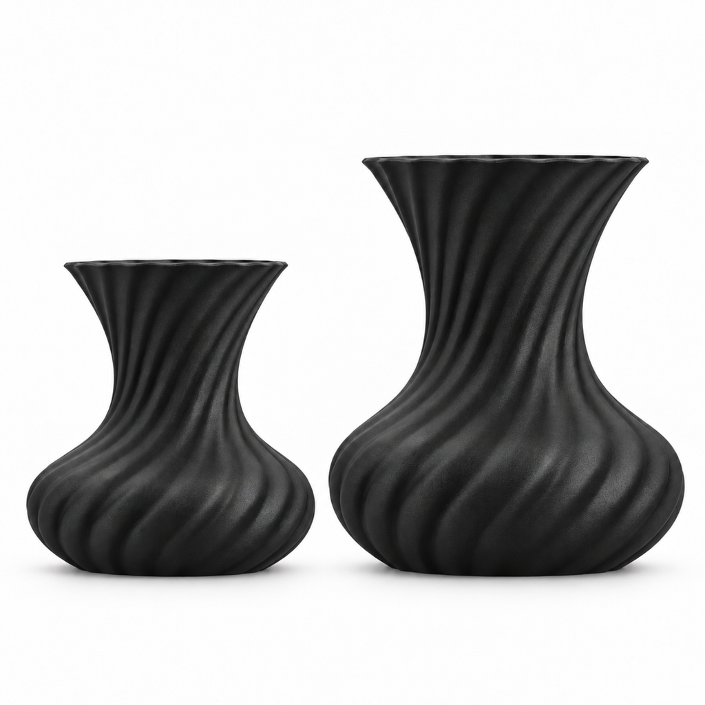 Molisara Vase Large – black front scale comparison medium large molisara vase