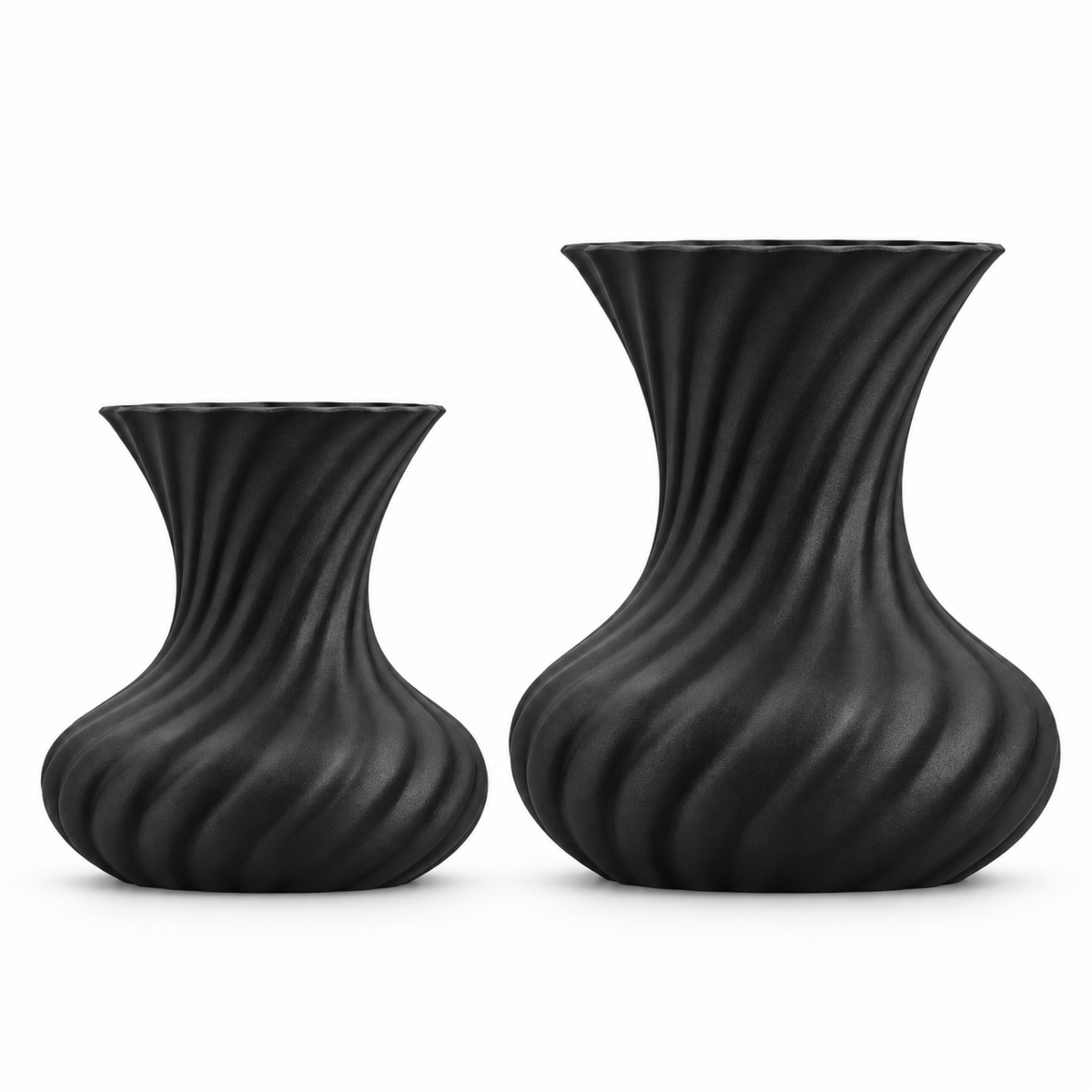 Molisara Vase Large – black front scale comparison medium large molisara vase