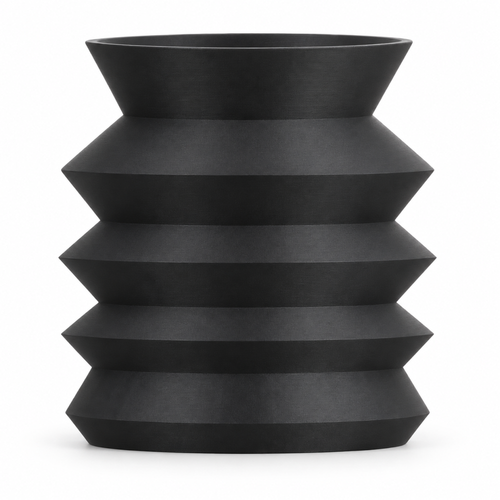 Bresivelle Vase Medium – black front view bresivelle vase