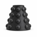 Conerelle Vase Medium – black front view conerelle vase