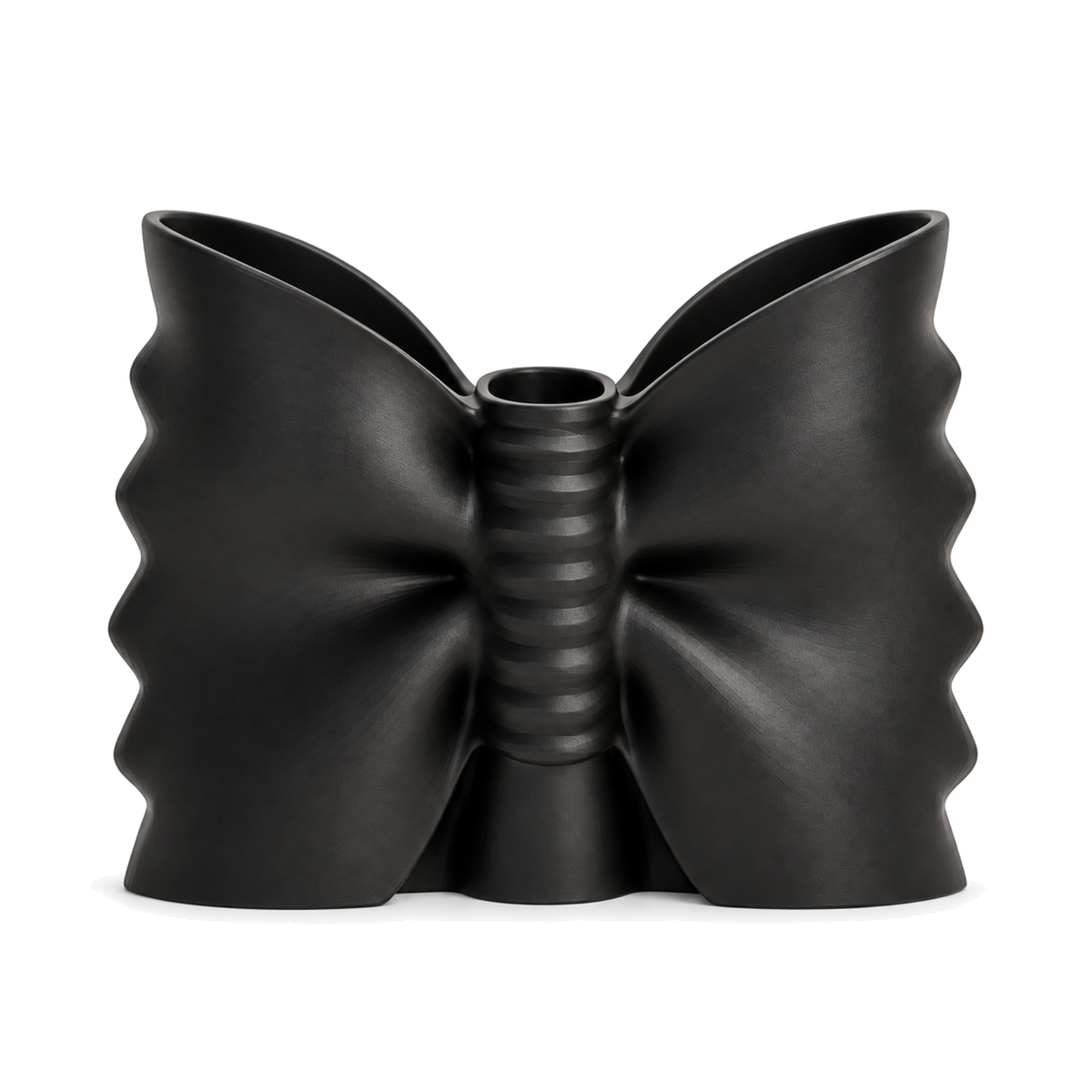 Fiastra Farfalle Kitchen Utensil Holder – black front view farfalle kitchen utensil holder