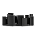 Fiastra Marova Fruit Bowl – black front view marova fruit bowl