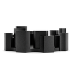 Fiastra Marova Fruit Bowl – black front view marova fruit bowl