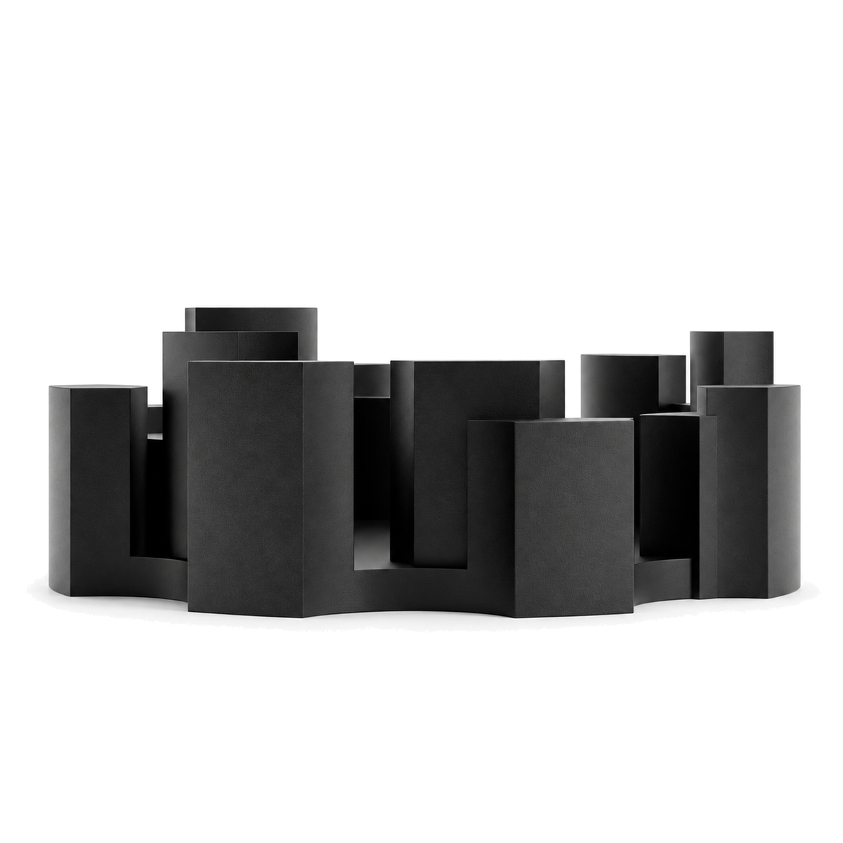 Fiastra Marova Fruit Bowl – black front view marova fruit bowl