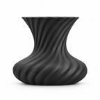 Molisara Vase Medium – black front view molisara vase