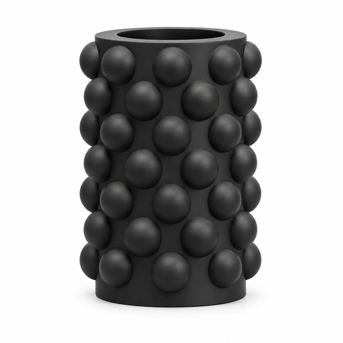 Numarelle Vase Large – black front view numarelle vase large