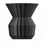 Ostivara Vase Large – black front view ostivara vase large