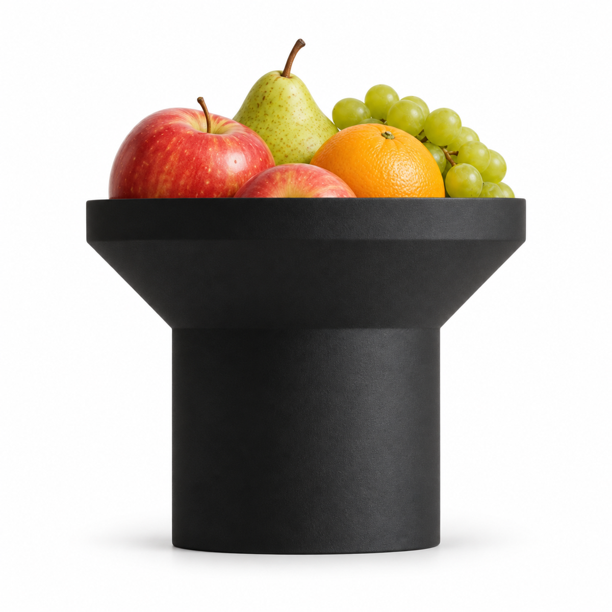 Montefioralle fruit bowl red edition – Black front with fruit