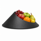 Vulcano Fruit Bowl – black front with fruit vulcano fruit bowl