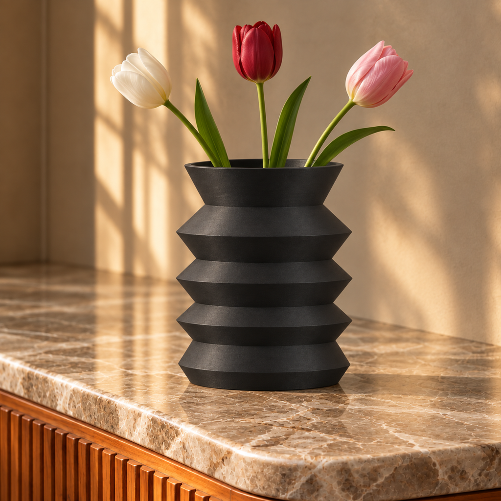 Bresivelle Vase Large – black lifestyle large only bresivelle vase