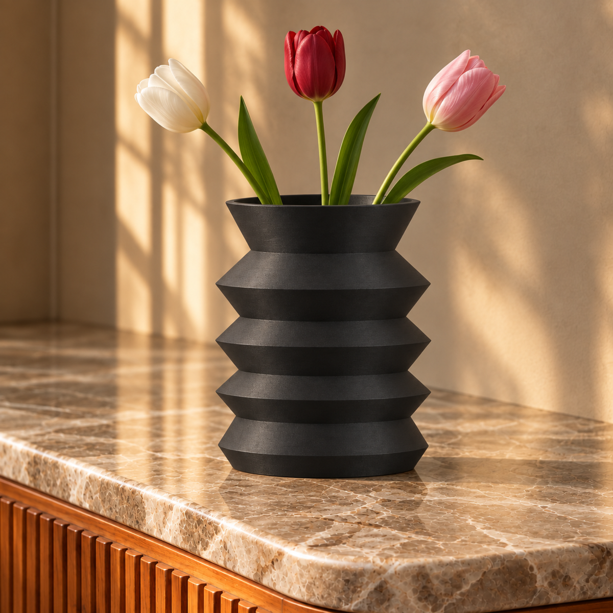 Bresivelle Vase Large – black lifestyle large only bresivelle vase