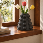 Conerelle Vase Large – black lifestyle large only conerelle vase