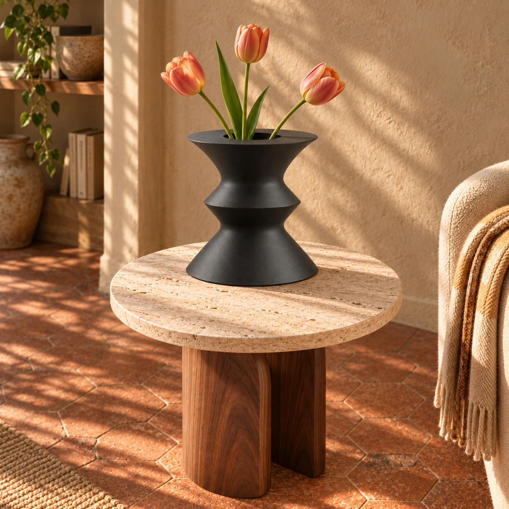 Valenora Vase Large – black lifestyle large only valenora vase
