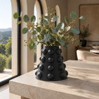 Conerelle Vase Medium – black lifestyle large windows conerelle vase