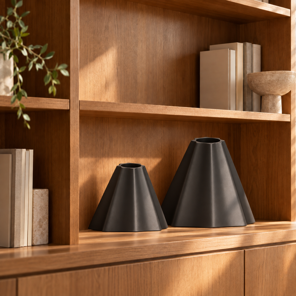 Montelara Vase Large – black lifestyle medium large montelara vase