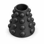 Conerelle Vase Large – black three quarter view conerelle vase large