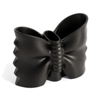 Fiastra Farfalle Kitchen Utensil Holder – black three quarter view farfalle kitchen utensil holder