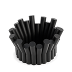 Fiastra Rivolo Fruit Bowl – black three quarter view fiastra rivolo fruit bowl