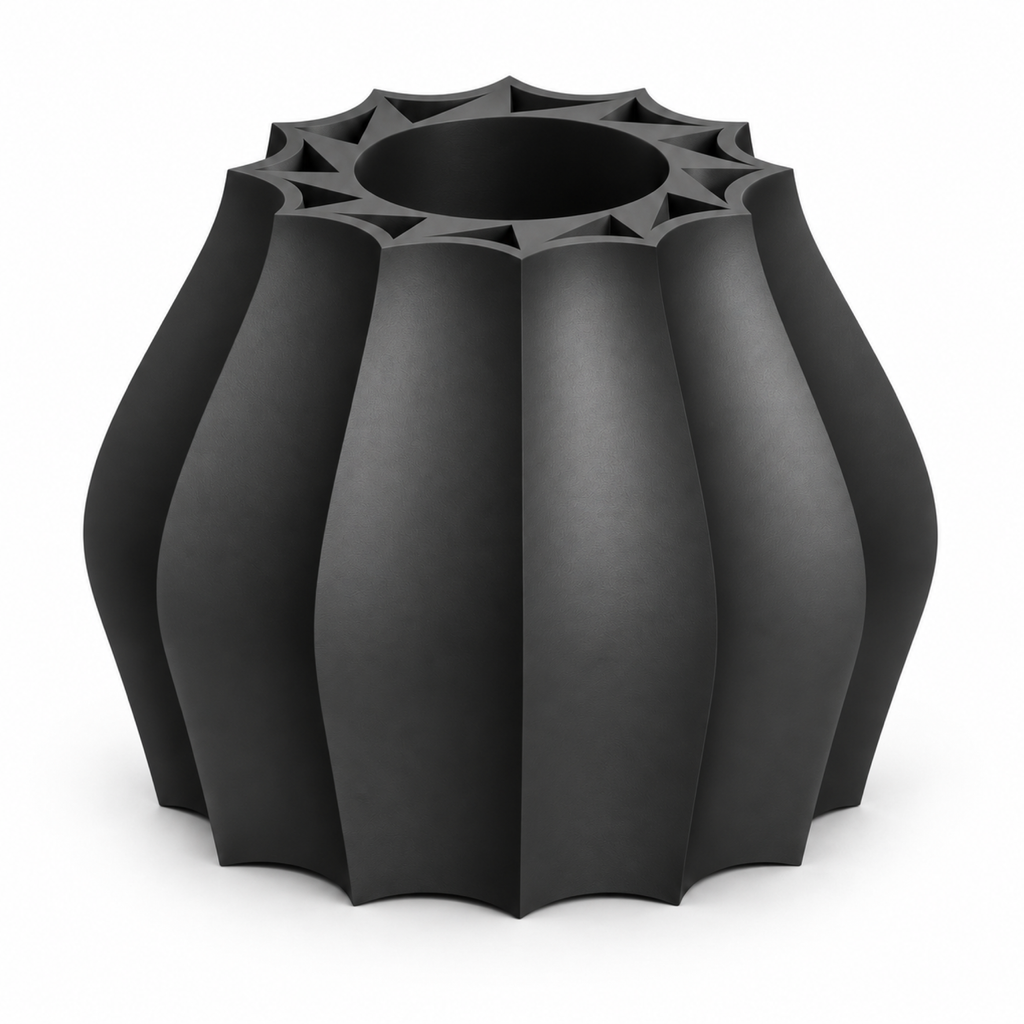 Marovique Pen Holder – black three quarter view marovique pen holder