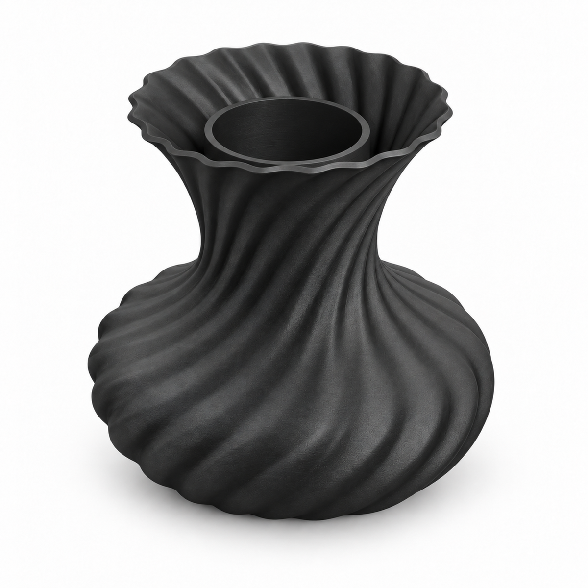 Molisara Pen Holder – black three quarter view molisara pen holder