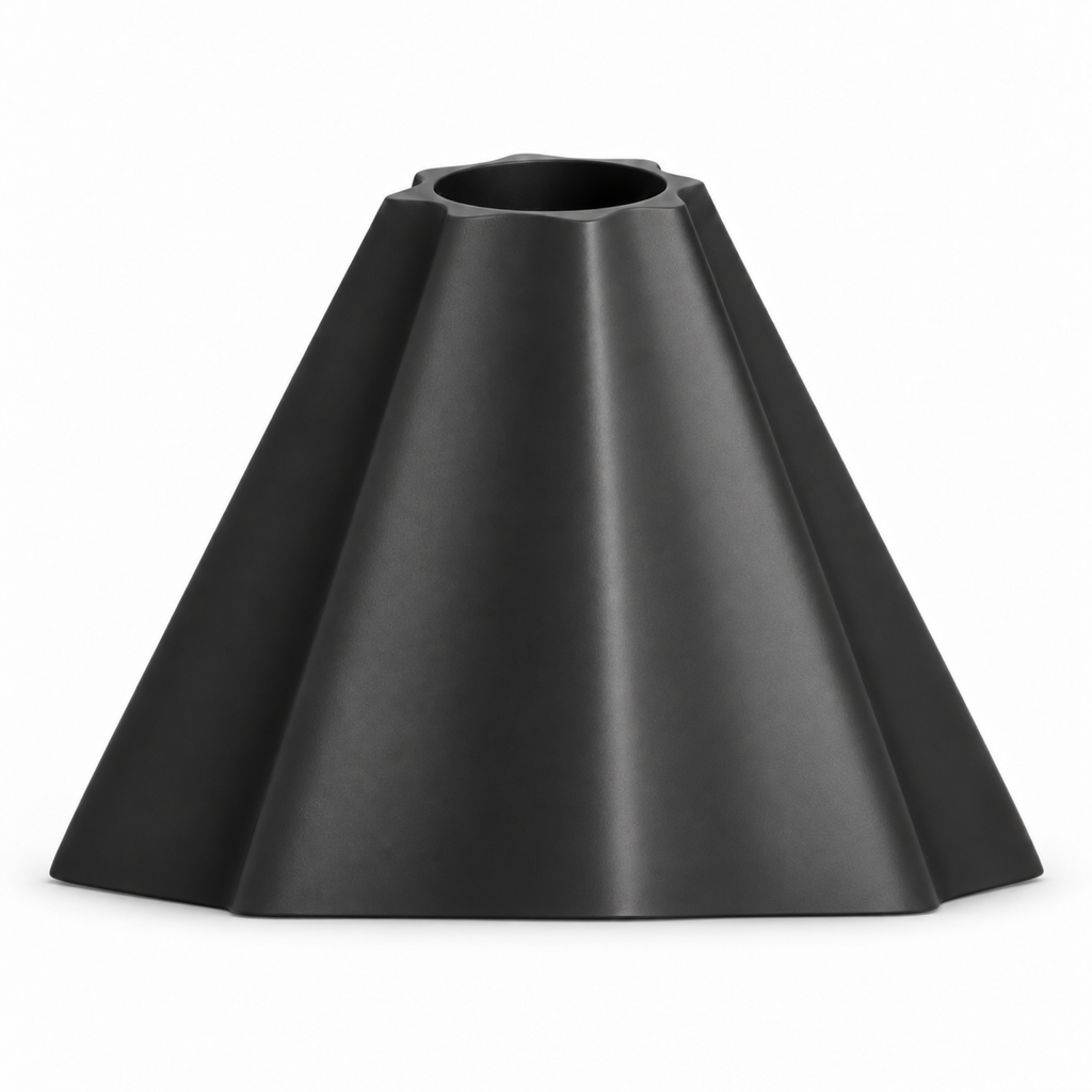 Montelara Vase Large – black three quarter view montelara vase large
