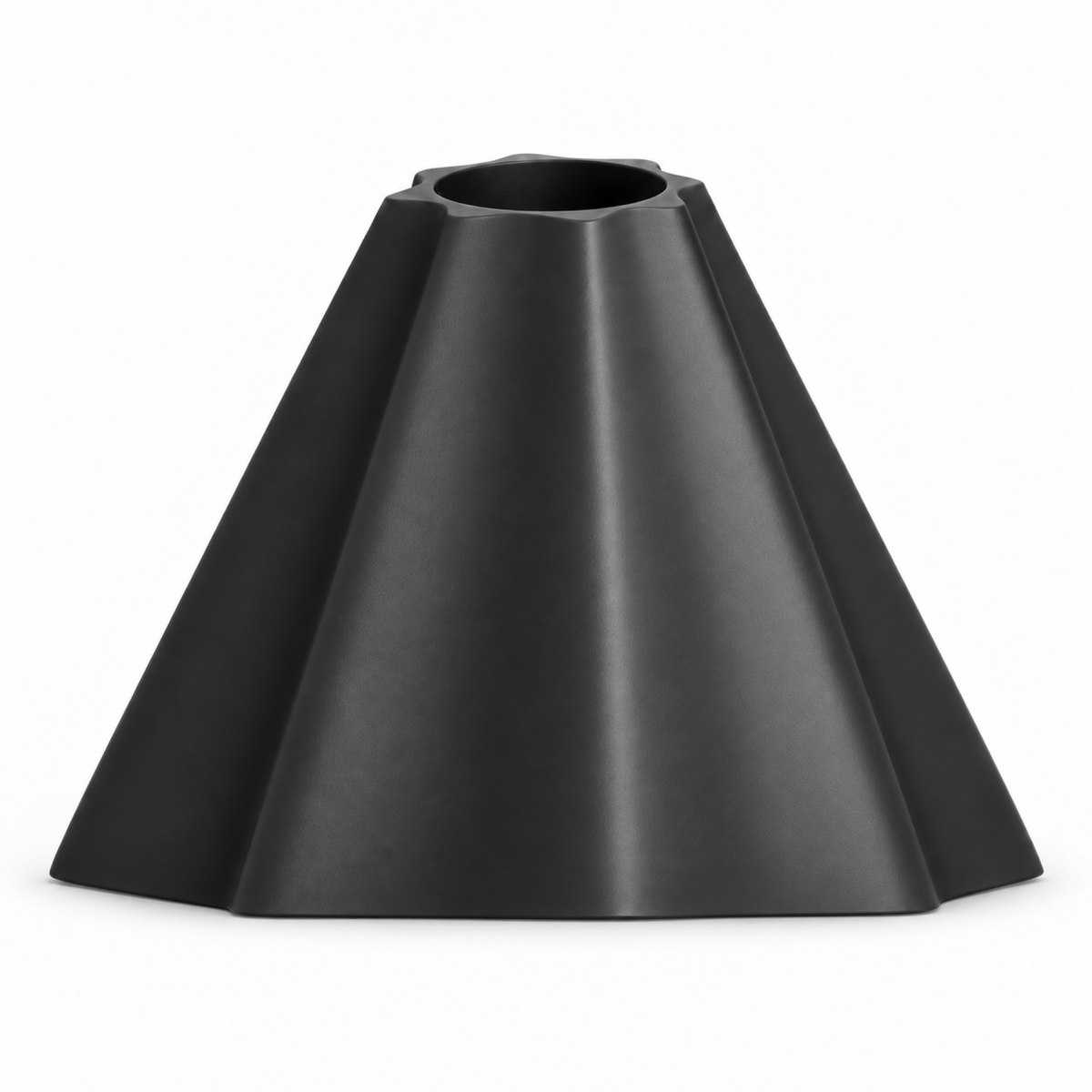 Montelara Vase Large – black three quarter view montelara vase large