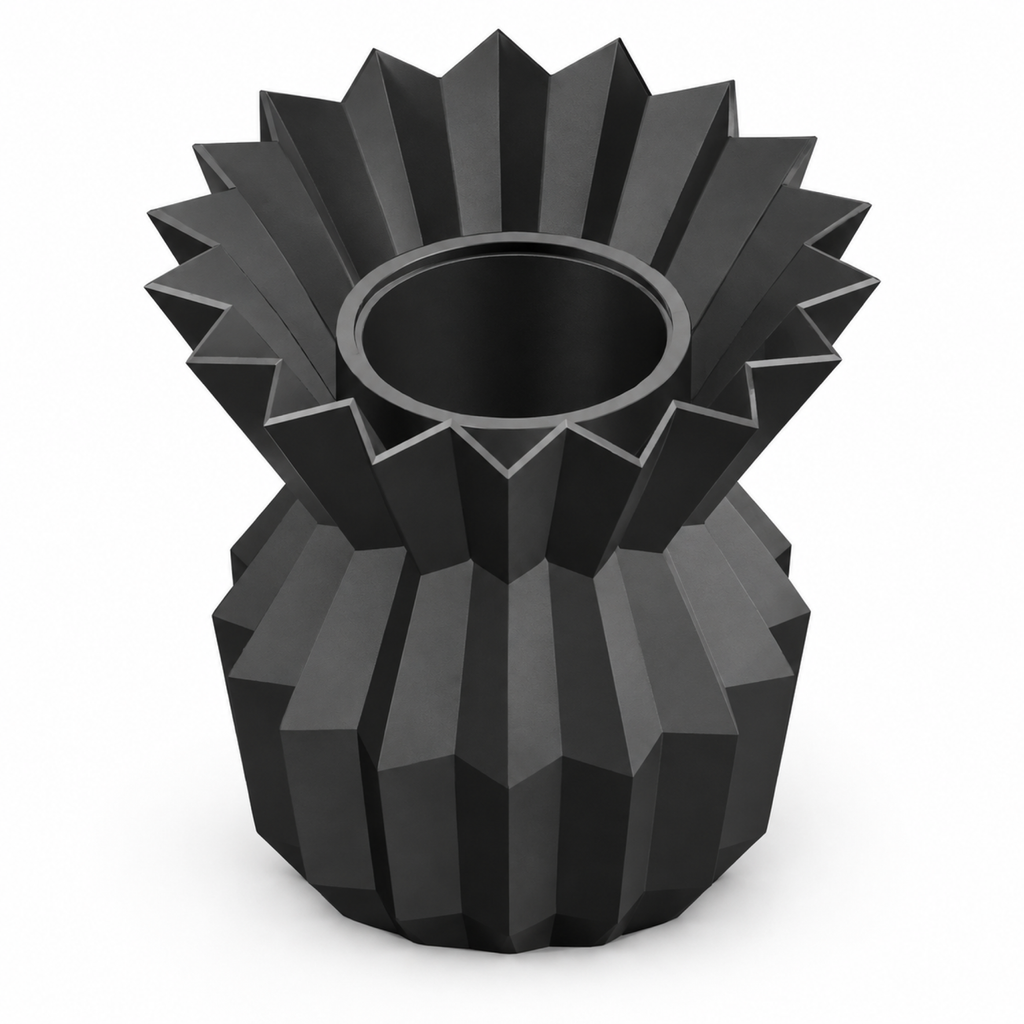 Ostivara Vase Large – black three quarter view ostivara vase large