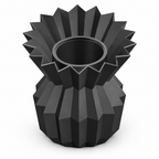 Ostivara Vase Large – black three quarter view ostivara vase large