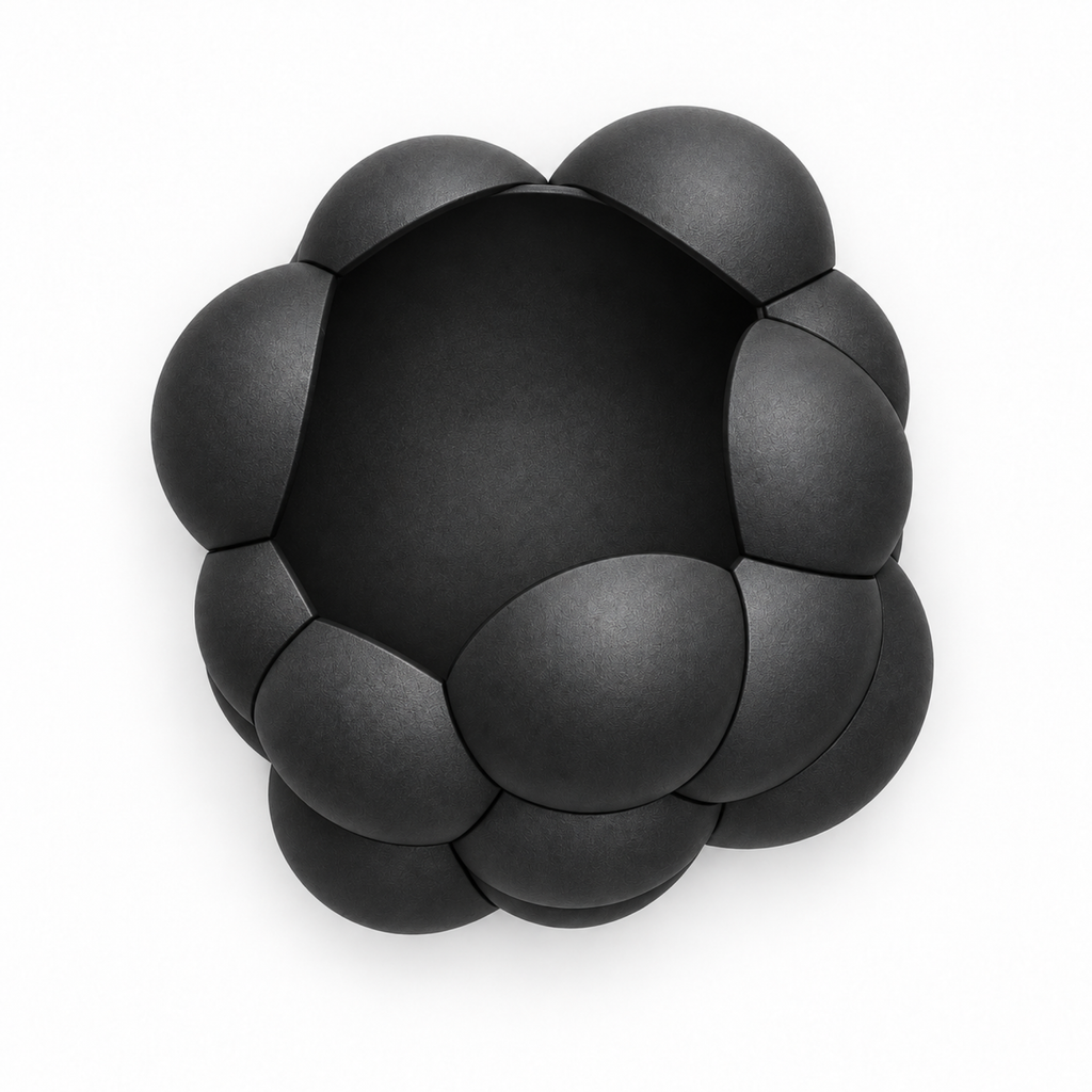 Bollare Fruit Bowl – black top empty bollare fruit bowl