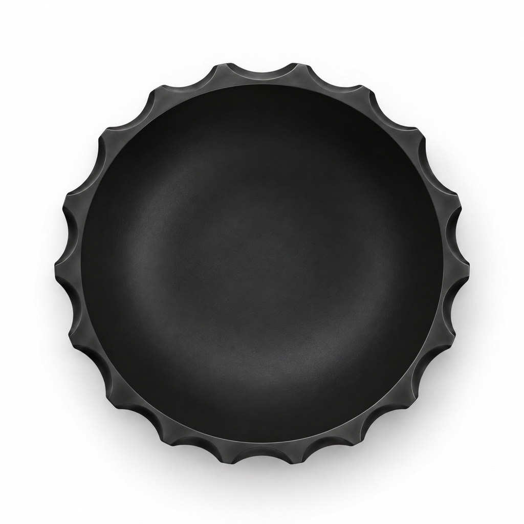Bolognola fruit bowl white – Black top empty