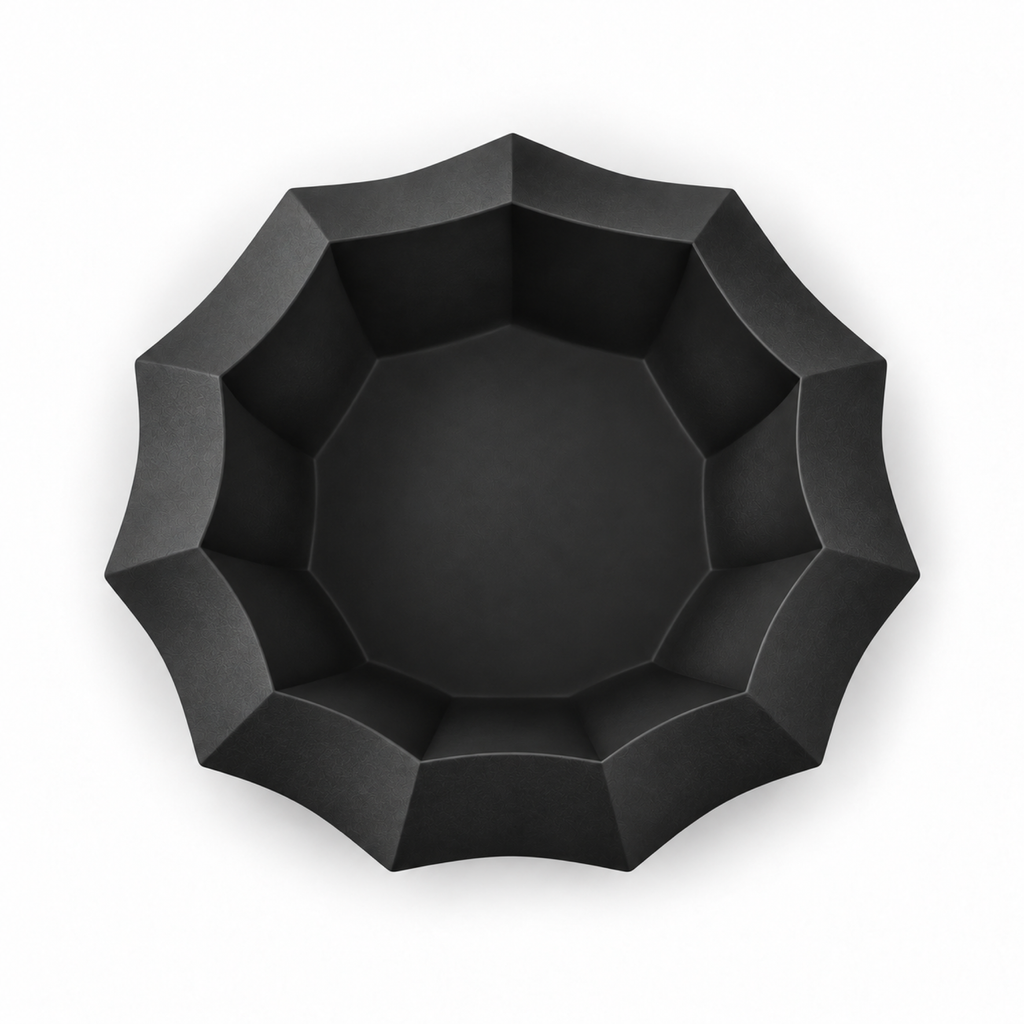 Manarola fruit bowl – Black top empty
