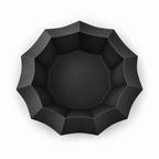 Manarola fruit bowl – Black top empty