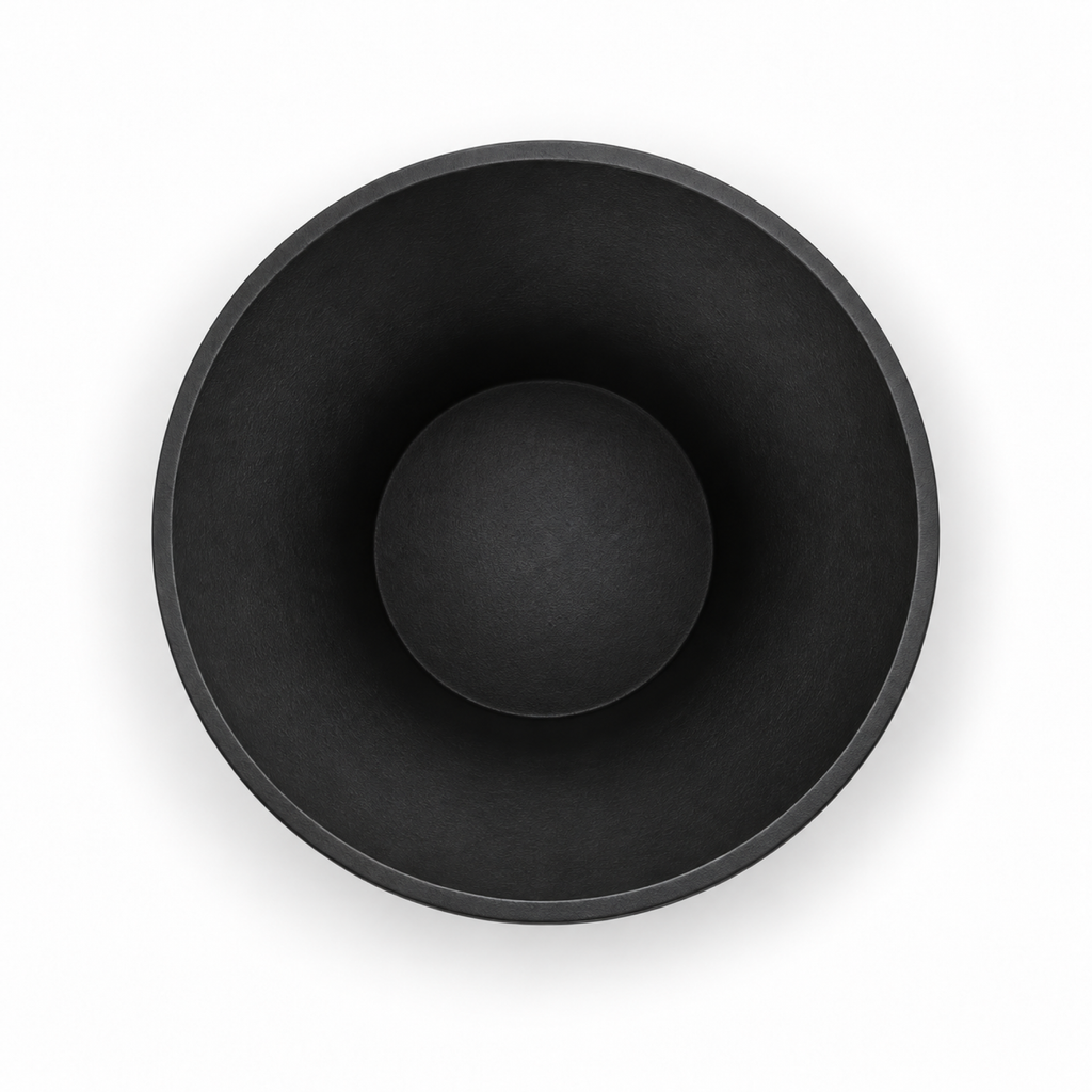 Montefioralle fruit bowl red edition – Black top empty