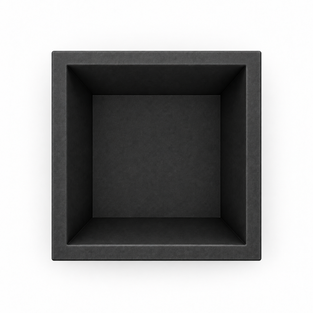 Square Colosseum Fruit Bowl – black top empty square colosseum fruit bowl