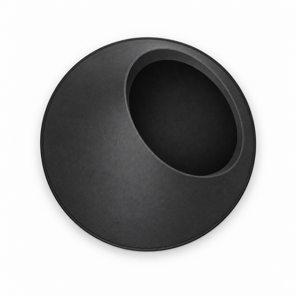 Vulcano Fruit Bowl – black top empty vulcano fruit bowl