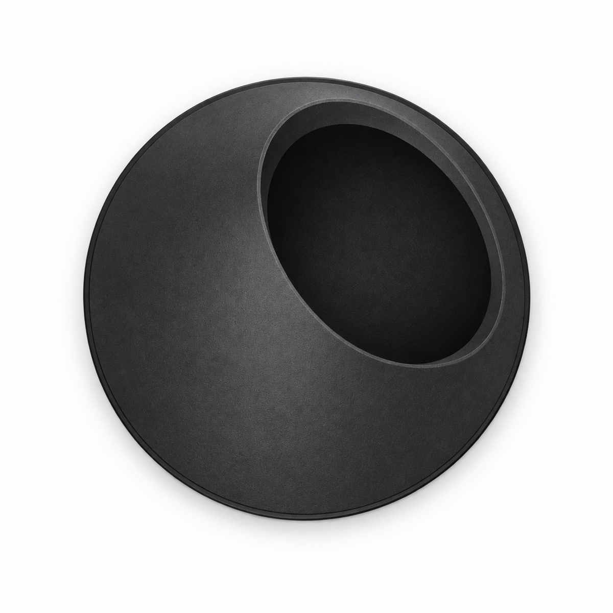 Vulcano Fruit Bowl – black top empty vulcano fruit bowl
