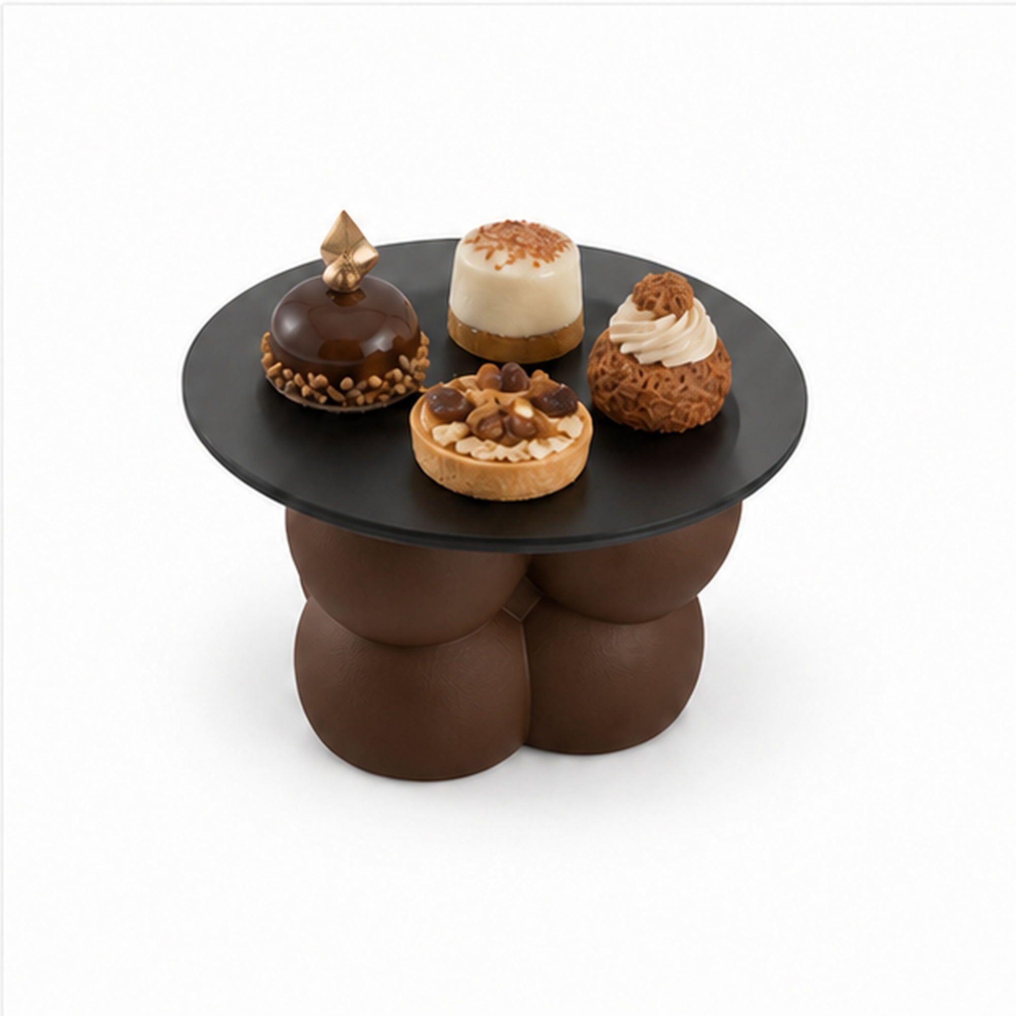 Bollare Cake Stand (plexiglas) - Brown