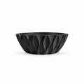 Bolognola fruit bowl white – Black front empty, centered