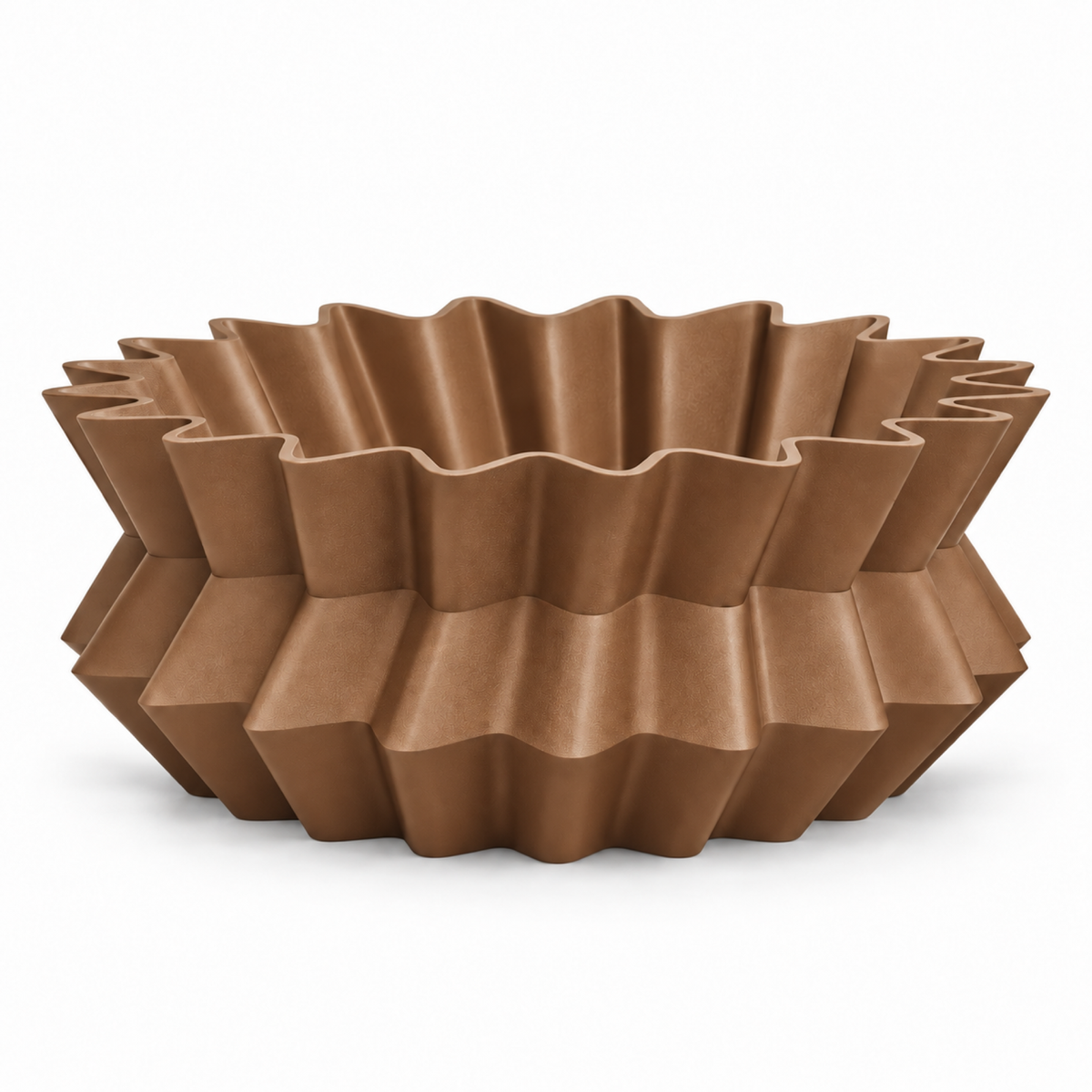Amandera Fruit Bowl – brown front empty amandera fruit bowl