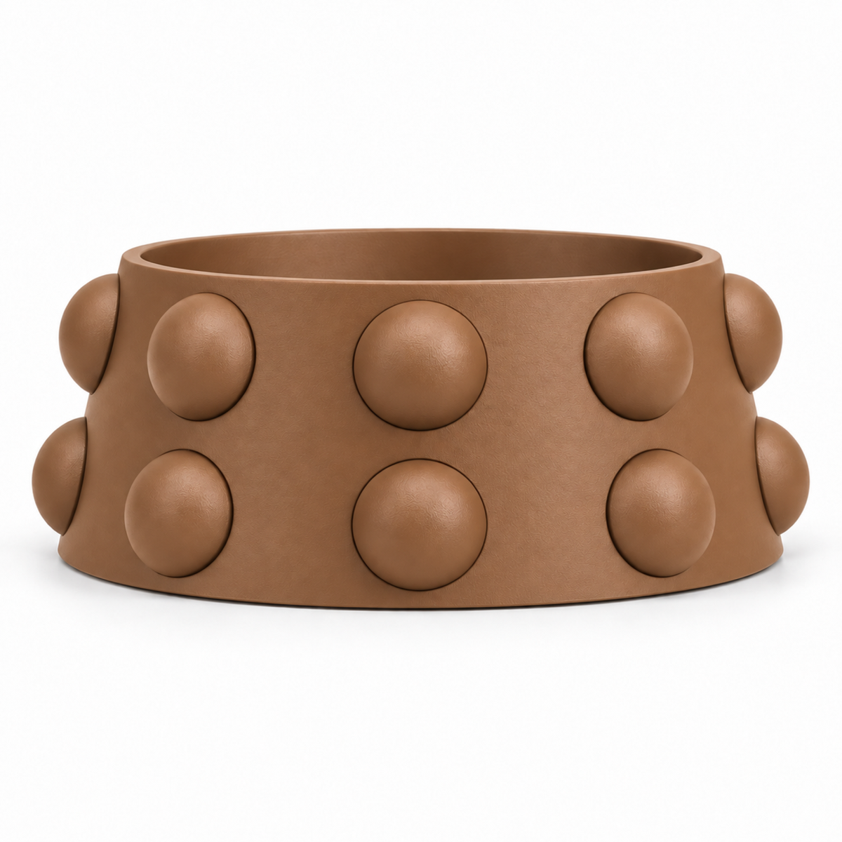 Conerelle Fruit Bowl – brown front empty conerelle fruit bowl