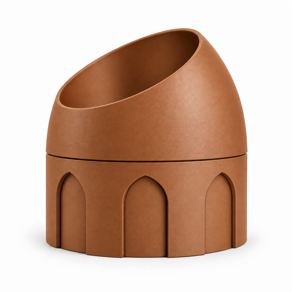 Cupola Fruit Bowl – brown front empty cupola fruit bowl
