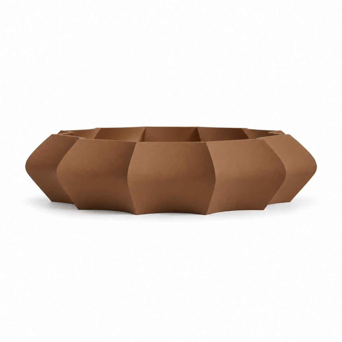 Manarola fruit bowl – Brown front empty