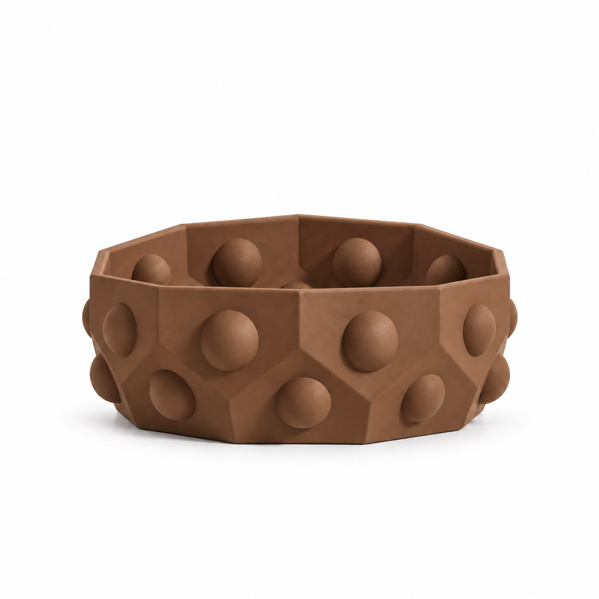 Numana Fruit Bowl – Brown front empty