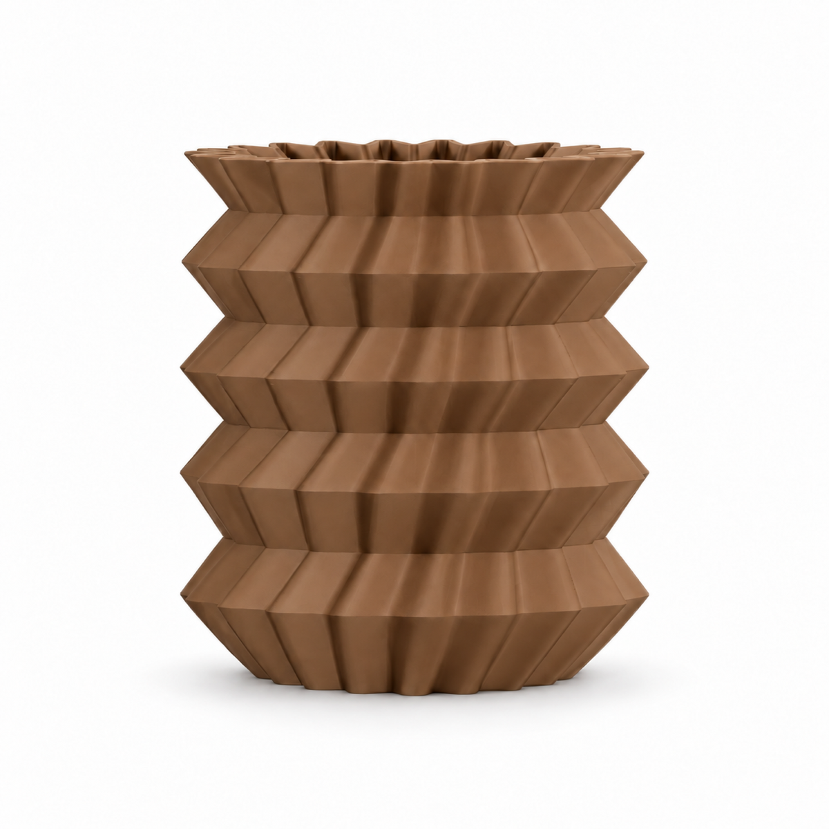 Amandera Vase Large – brown front view amandera vase large