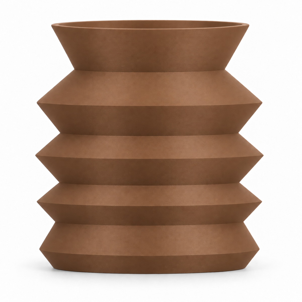 Bresivelle Vase Medium – brown front view bresivelle vase